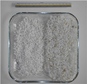 White Dolomint or White Marble Pebble & Gravel
