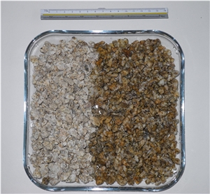 Yellow Granite Gravels with Dark Spots, G350 Yellow Granite Gravels Yellow Granite Gravels with Dark Spots, G350 Yellow Granite Gravels