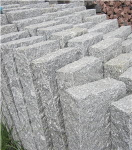 White Granite Viet Nam Cubic Slap Block, Lilac Sierra Granite Cube Stoen & Pavers