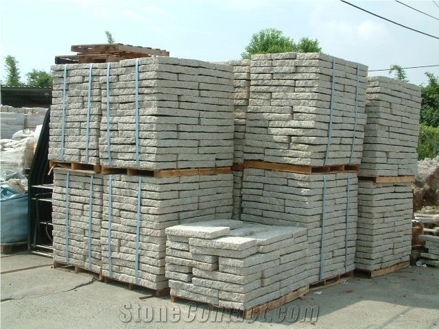 White Granite Viet Nam Cubic Slap Block, Lilac Sierra Granite Cube Stoen & Pavers