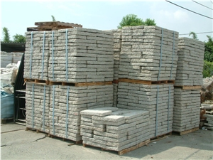 White Granite Viet Nam Cubic Slap Block, Lilac Sierra Granite Cube Stoen & Pavers