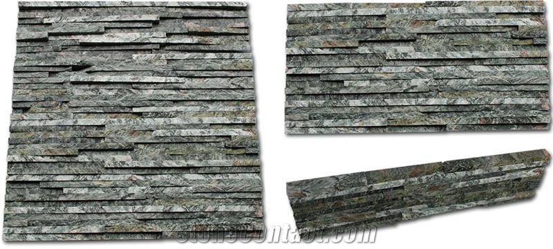 Green Slate Cultured Stone,Slate Stone Wall Decor,Green Slate Wall Cladding
