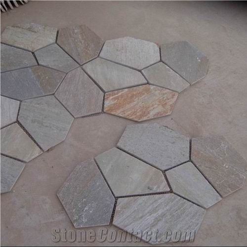 Rusty Slate Flagstone,Multicolor Slate Flagstone Walkway