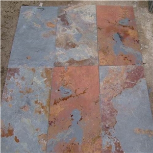 Rusty Slate Slabs & Tiles,Slate Stone Flooring,Slate Wall Covering