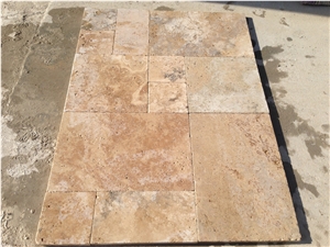 Country Beige Classic Travertine, Denizli Travertine Cube Stone & Pavers