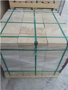 Denizli Classic Light Travertine Tumbled Paver