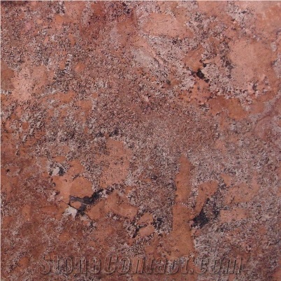 Juparana Bordeaux Granite Block