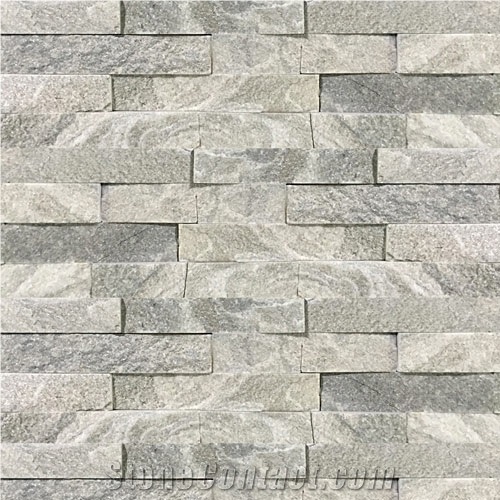 Silver Grey Quartzite Feature Pool Wall