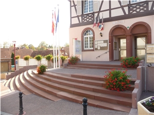 Rose Des Vosges Sandstone Stairs