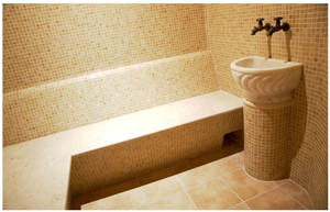 Miel Onyx Mosaic Bathroom Decor