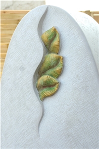 Schoenbrunner Sandstein Carved Custom Design Headstone