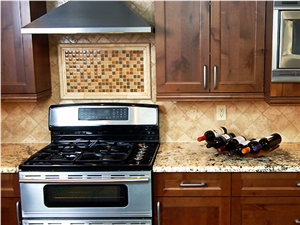 African Jewel Granite with a 3cm Demi-Bullnose Edgekitchen Countertop