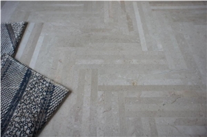 Zion Beige Marble Parquet Floor Tiles