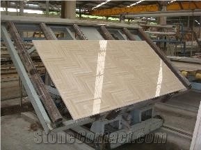 Zion Beige Marble Parquet Floor Tiles
