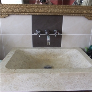 Les Pierres De Frontenac Limestone Solid Wash Basin