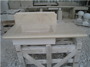 Pierre De La Sine Limestone Polished Custom Vanity Top