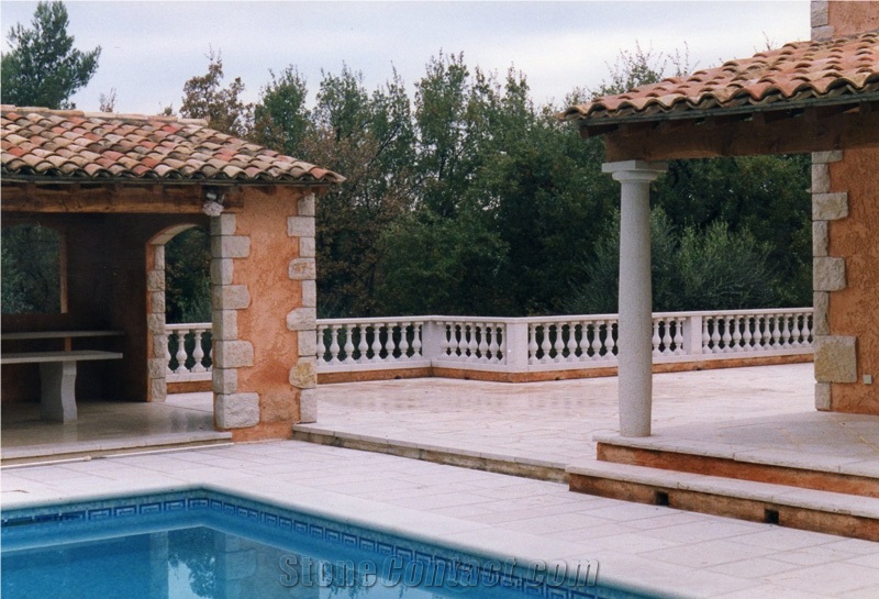 Pierre De La Sine Limestone Pool Paving and Copings