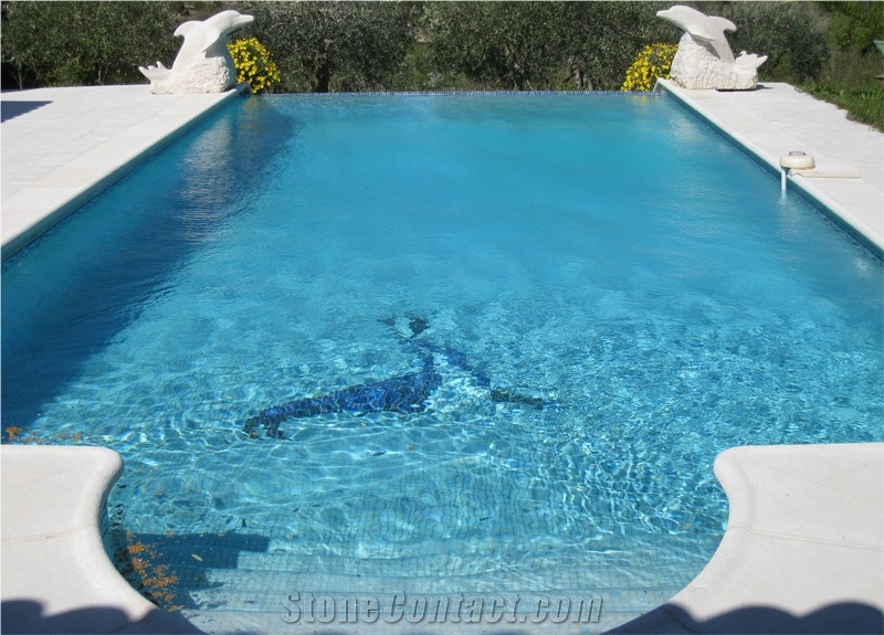 Pierre De La Sine Limestone Pool Paving and Copings