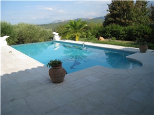 Pierre De La Sine Limestone Pool Paving and Copings