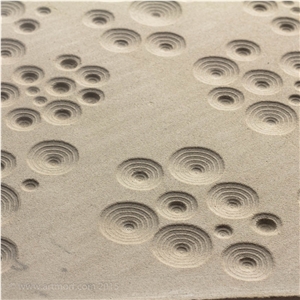Natural Stone 3d Wall Panels, Beige Buff Sandstone Building & Walling