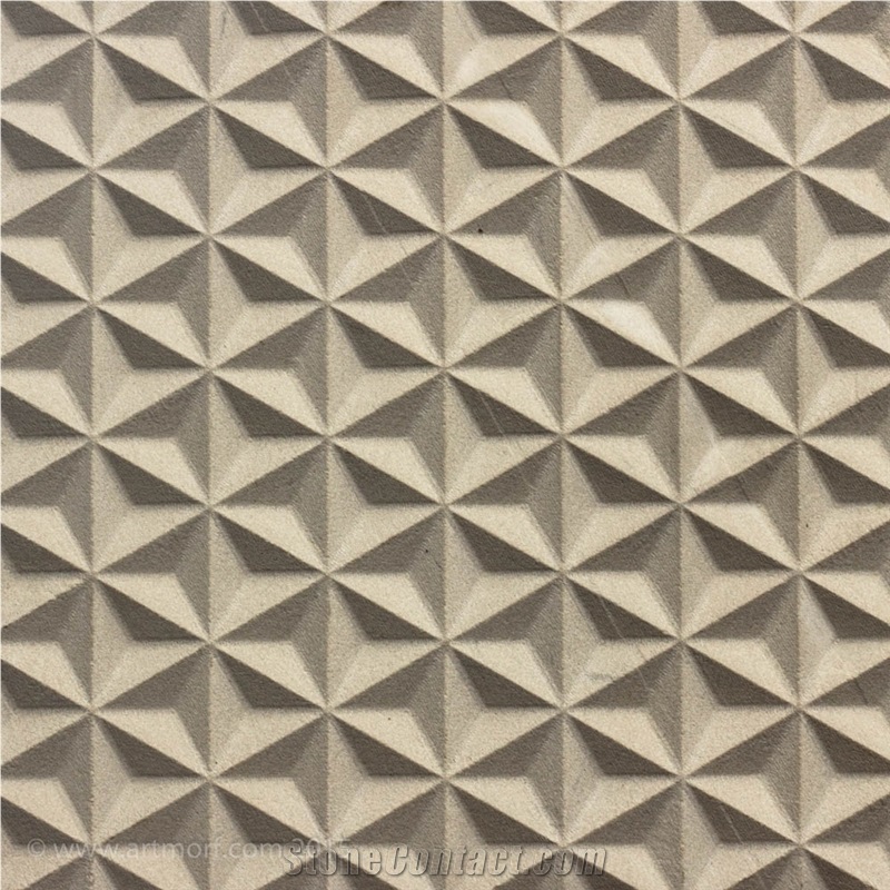 Natural Stone 3d Wall Panels, Beige Buff Sandstone Building & Walling