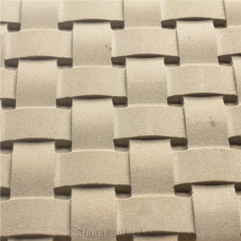 Stone 3d Wall Panels, Beige Buff Sandstone Building & Walling