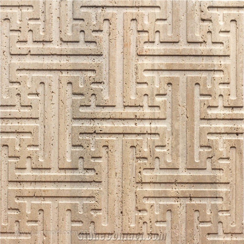 Travertine Natural Stone 3d Wall Panels
