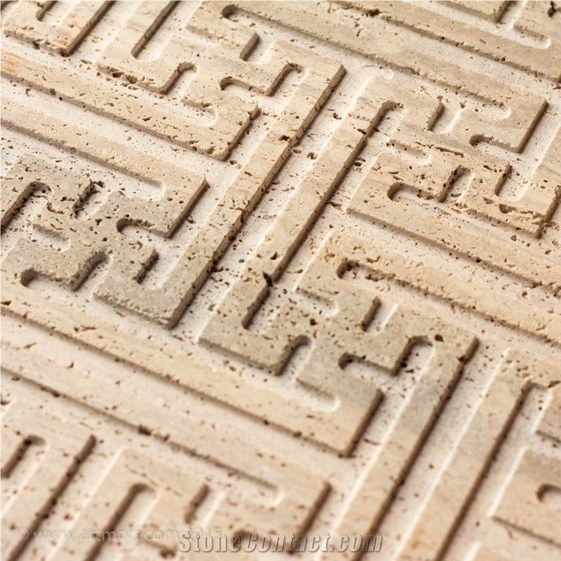 Travertine Natural Stone 3d Wall Panels