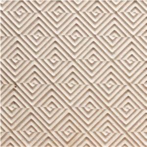 White Marble 3d Wall Panel, Ambaji White Marble Building & Walling