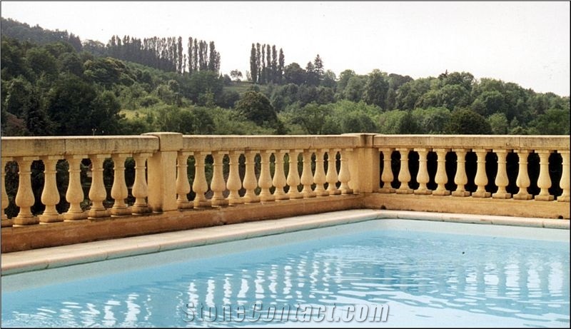 Pierre De Mauzens Balustrades, Beige Limestone Balustrades & Railing