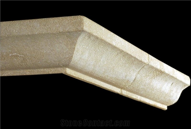 Pierre De Paussac Limestone Carved Cornices