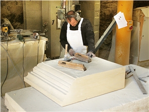 Pierre De Paussac Limestone Carved Cornices