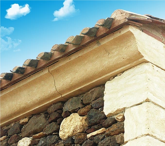 Pierre De Paussac Limestone Carved Cornices