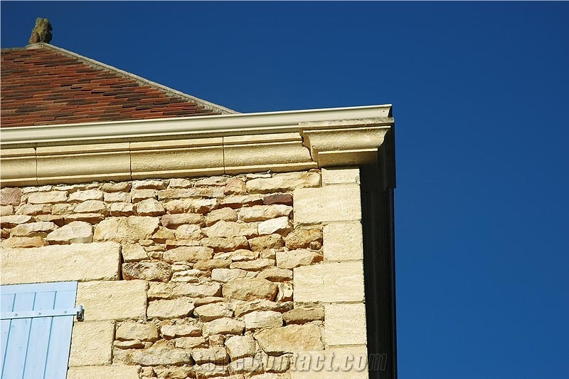 Pierre De Paussac Limestone Carved Cornices