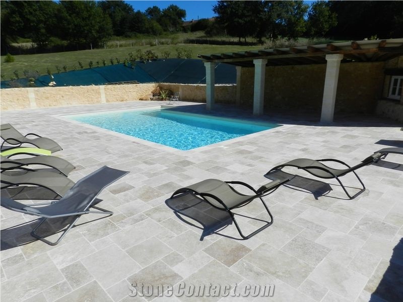 Pierre De Paussac Pool Terrace Pavement Castelnaud