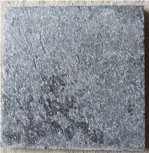 Black Stone Quartzite Tile, Black Sparkle Quartzite Tile for Floor, Hebei Black Natural Stone Tile
