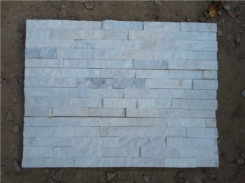 China White Quartzite Cultural Stone Staggered Stone with High Quality