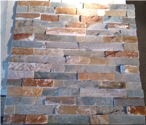 Hebei Golden Slate Cultured Stone , Manufacturer Decorative Gloden Stone Vneer Block