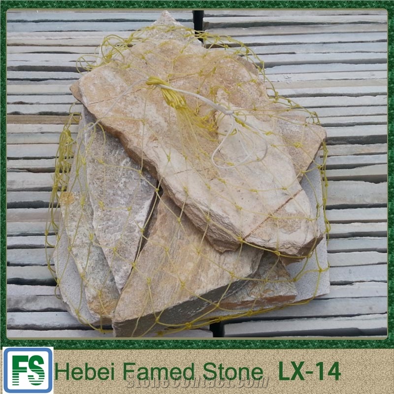 Landscape Big Golden Slate Flag Stone ,Garden Paving Flag Stone