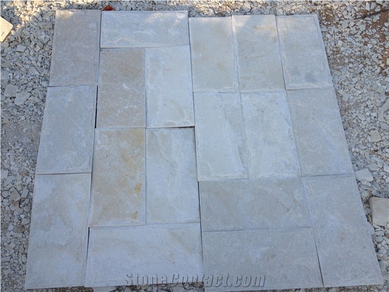 Natural White Quartzite Mushroom Stone,Beige Mushroom Stone,Cream White Mushroomed Stone for Wall Outside