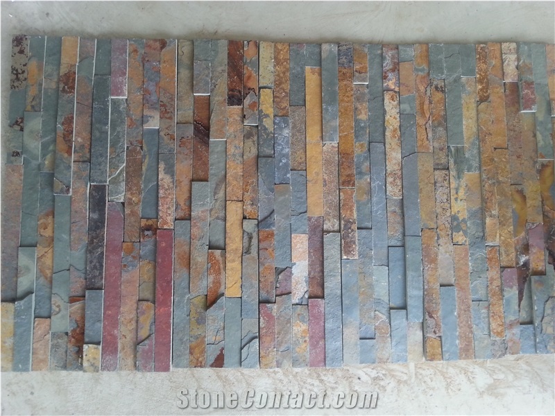 Slate Stone Veneer,Rusty Slate Stone Veneer for Wall