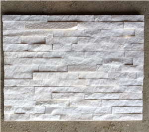 White Quartzite Cultured Stone Stacked Stone,Decorative Stacked Stone for Facing