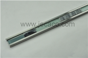 Sus with Glass and Stone Mixed Decor Tile Trim,Border