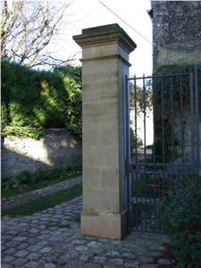 Pierre De Creully Gate Pillars, Pierre De Orival Gate Post