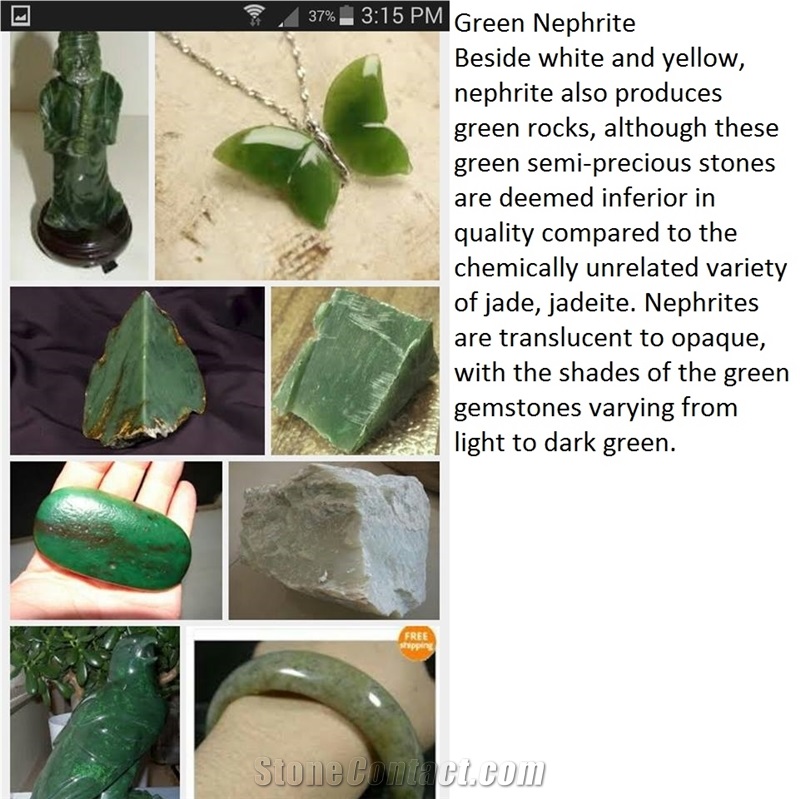 Nephrite Blocks, Green Nephrite