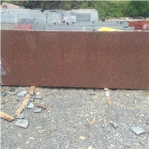 Stone Floor Tiles, Red Bruno Granite India Tiles & Slabs