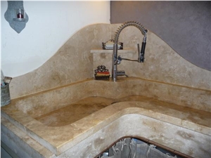 Pierre De Pontijou Kitchen Countertop with Solid Sink