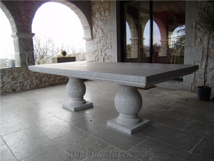 Pierre De Ruoms Benches, Patio Tables
