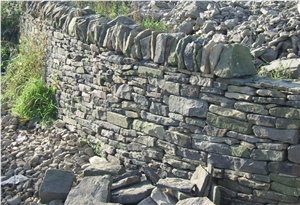 Hard York Grey Sandstone Dry Stone Walling, Grey Sandstone Uk for Garden Palisad