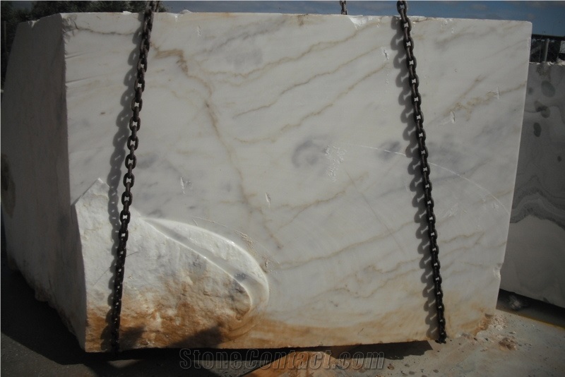 Skyros White Marble, Skyros Silky White Marble Blocks